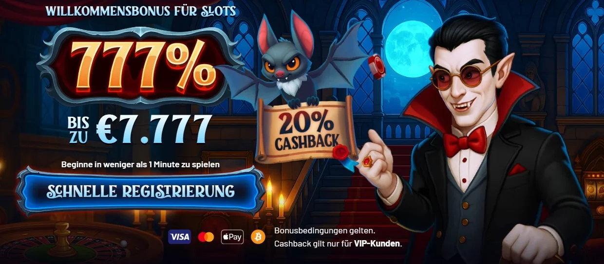 Dracula casino banner